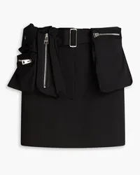 J.W.Anderson Belted cotton-gabardine mini skirt - Black Black