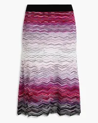 Missoni Crochet-knit cotton-blend skirt - Purple Purple