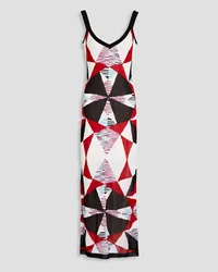 Missoni Intarsia-knit maxi dress - White White