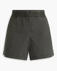 James Perse Stretch-cotton poplin shorts - Green Green