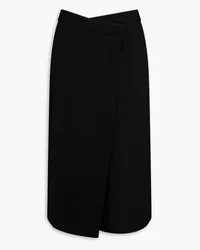 Jil Sander Wool midi wrap skirt - Black Black