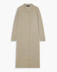 arch4 Madeleine cashmere maxi shirt dress - Neutral Neutral