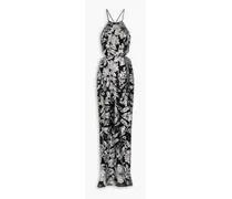 Sequin-embellished tulle gown - Black