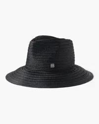 Totême Faux raffia Panama hat - Black Black