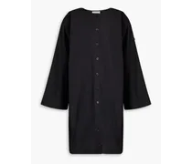 Amalas cotton-poplin mini dress - Black