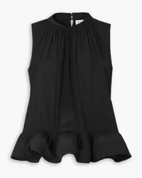 Lanvin Pleated shell blouse - Black Black