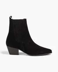 Sandro Suede cowboy boots - Black Black