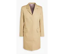Chesterfield cotton-twill coat - Neutral
