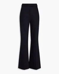 GALVAN Pinstriped wool-blend flared pants - Blue Blue