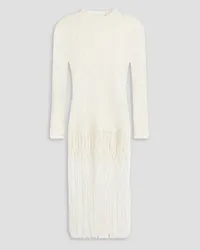 Zimmermann Fringed macramé tunic - White White