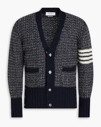 Thom Browne Marled wool and mohair-blend cardigan - Blue Blue