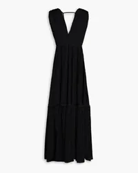 BITE Studios Prato gathered lace maxi dress - Black Black