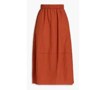 Lyocell-blend midi skirt - Red