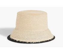 Jonah two-tone straw bucket hat - Neutral