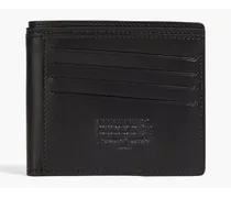 Embossed leather wallet - Black