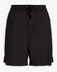 James Perse Stretch cotton-blend drawstring shorts - Black Black