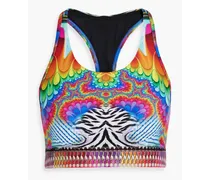 Printed stretch sports bra - Multicolor
