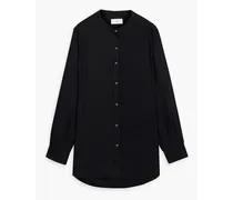 Air linen-blend shirt - Black