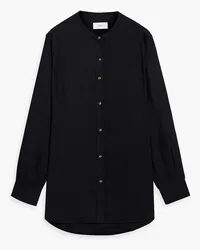 Onia Air linen-blend shirt - Black Black