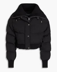 Jacquemus La Doudoune layered ribbed-knit and quilted shell jacket - Black Black