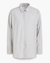 Studio Nicholson Striped cotton-poplin shirt - Gray Gray