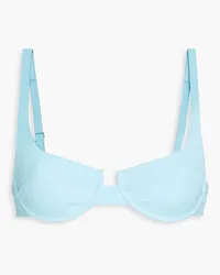 Melissa Odabash Montreal ribbed underwired bikini top - Blue Blue