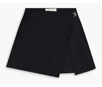 Rea stretch-jersey mini wrap skirt - Black