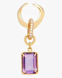 Cornelia Webb Gold-plated, amethyst and Siamite ear cuff - Metallic Metallic