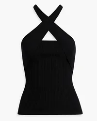 MSGM Ribbed-knit top - Black Black