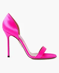 Aquazzura Uptown 105 satin sandals - Pink Pink