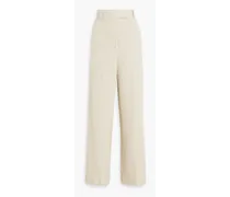 Cimas cotton-blend tweed wide-leg pants - Neutral