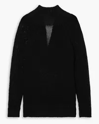 KHAITE Flora cotton-blend sweater - Black Black