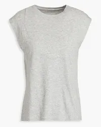 Frame Denim Stretch-Pima cotton jersey tank - Gray Gray