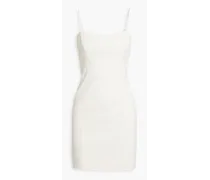 Denim mini dress - White