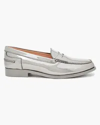 TOD'S Metallic leather loafers - Metallic Metallic