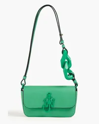 J.W.Anderson Chain Anchor embellished leather shoulder bag - Green Green