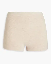 NAADAM Ribbed cashmere-blend shorts - Neutral Neutral