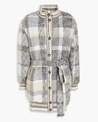 Missoni Belted wool-blend coat - Gray Gray