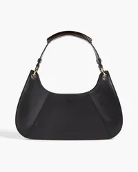 Alberta Ferretti Embellished leather shoulder bag - Black Black