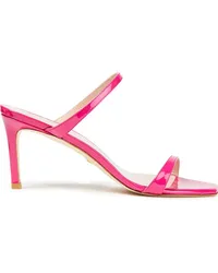 Stuart Weitzman Aleena patent-leather mules - Pink Pink