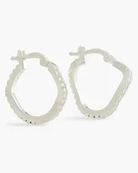 Cornelia Webb 24-karat gold-plated Siamite hoop earrings - Metallic Metallic