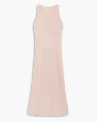 Ninety Percent Pelias cutout cotton and modal-blend midi dress - Pink Pink