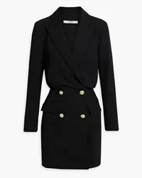 Derek Lam Chiara button-detailed twill mini dress - Black Black