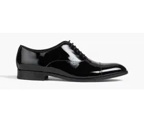Patent-leather Oxford shoes - Black