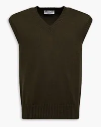 Officine Generale Wool vest - Green Green