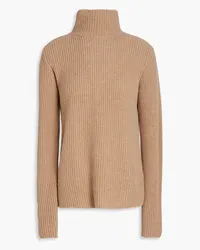 Vince Ribbed cashmere turtleneck sweater - Neutral Neutral