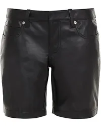 Alexander Wang Pebbled-leather shorts - Black Black