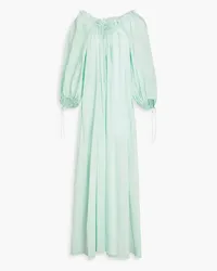 THREE GRACES Honeymoon ramie maxi dress - Green Green