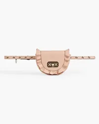 RED Valentino Rock Ruffle convertible leather belt bag - Pink Pink