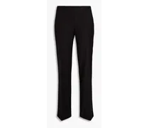 Twill straight-leg pants - Black